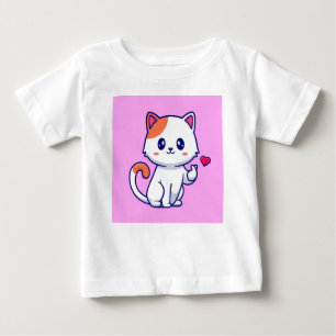 T-shirt Pour Bébé Chien mignon en amour