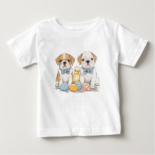 T-shirt Pour Bébé Chiens de Pâques