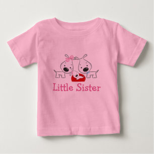 T-shirt Pour Bébé Chiens Petite Soeur
