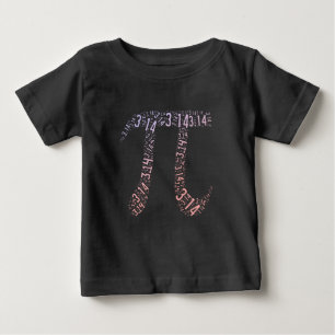T-shirt Pour Bébé Chiffres mathématiques des symboles Pi de dégrad