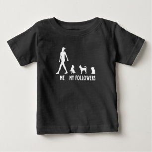 T-shirt Pour Bébé Chihuahua Mes abonnés Chihuahua Propriétaire T-S V