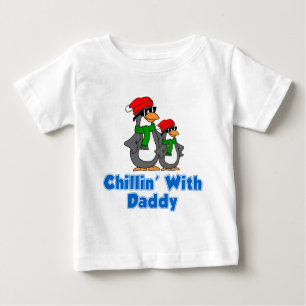 T-shirt Pour Bébé Chillin avec papa
