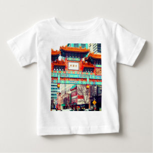 T-shirt Pour Bébé Chinatown, Washington DC. USA
