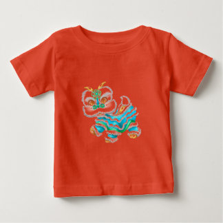 T-shirt Pour Bébé Chinois Nouvel An Dragon Bleu bébé