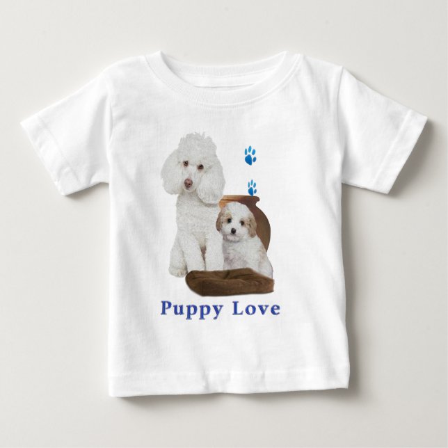 T-shirt Pour Bébé Chiot (Devant)