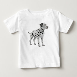 T-shirt Pour Bébé Chiot Dalmatien Adorable Debout Isolé