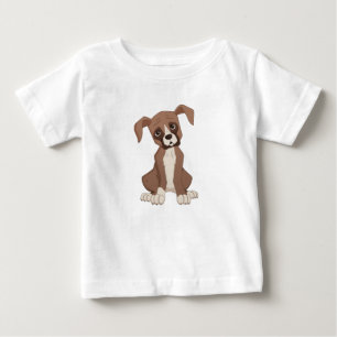 T-shirt Pour Bébé Chiot de boxeur