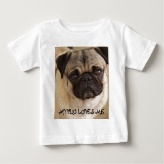 T-SHIRT POUR BÉBÉ CHIOT DE CHIEN DE CARLIN