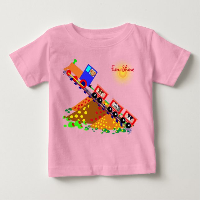 T-shirt Pour Bébé Chiot joueur - (Devant)