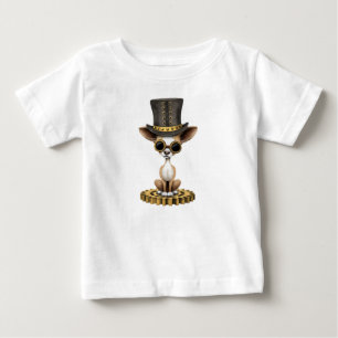 T-shirt Pour Bébé Chiot mignon de chiwawa de Steampunk