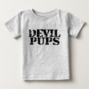T-shirt Pour Bébé Chiots de diable