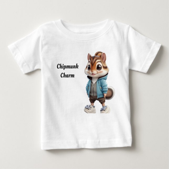 T-shirt Pour Bébé Chipmunk Charm (Devant)