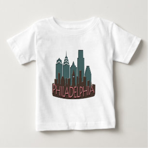 T-shirt Pour Bébé Chocolat de newwave d'horizon de Philly