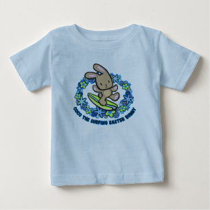 T-shirt Pour Bébé Chocolat Surf Tee - shirts de lapin de Pâques