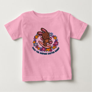 T-shirt Pour Bébé Chocolat Surf Tee - shirts de lapin de Pâques