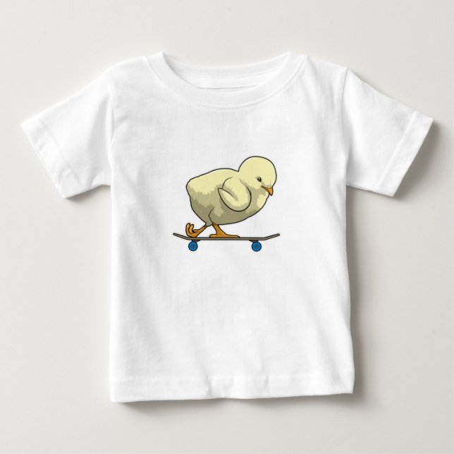 T-shirt Pour Bébé Choisir comme patineur avec skateboard (Devant)