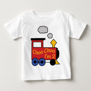 T-shirt Pour Bébé Choo Choo Je suis deux
