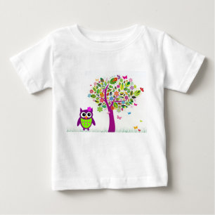 T-shirt Pour Bébé Chouette branchée