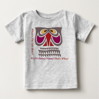 T-shirt Pour Bébé Chouette Coos Qui Est Le Bébé mignon ? (Personnali