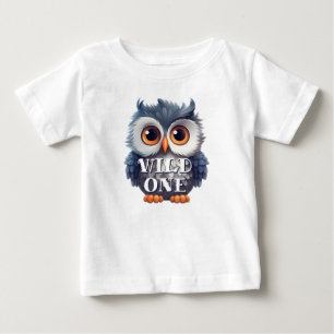 T-shirt Pour Bébé Chouette des bois sauvage