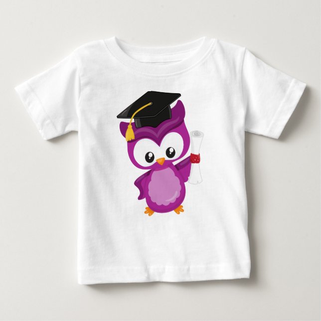 T-shirt Pour Bébé Chouette mignonne, Chouette de bébé, Petite Chouet (Devant)