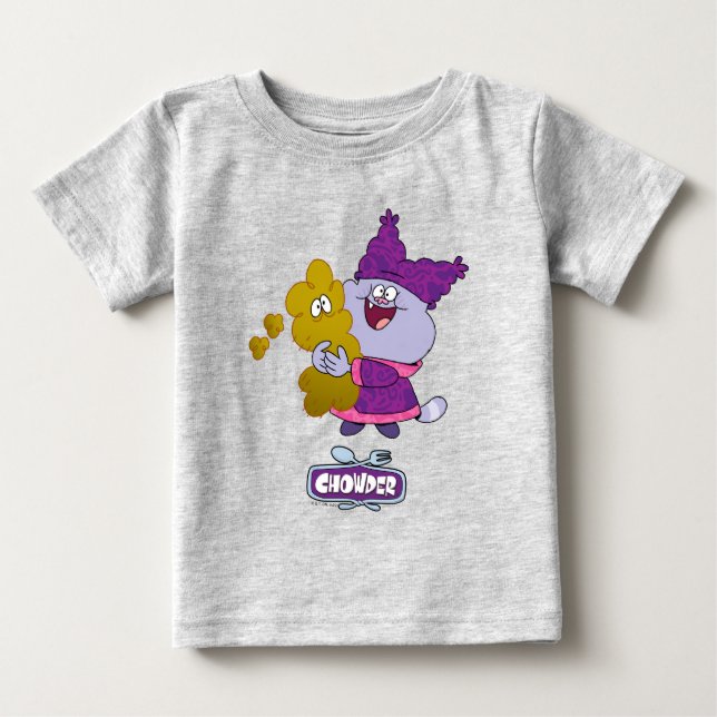 T-shirt Pour Bébé Chowder et Kimchi (Devant)