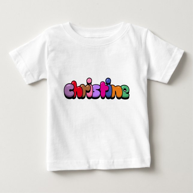 T-shirt Pour Bébé Christine (Devant)