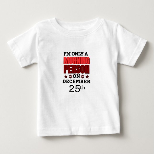 T-shirt Pour Bébé Christmas Day (Devant)