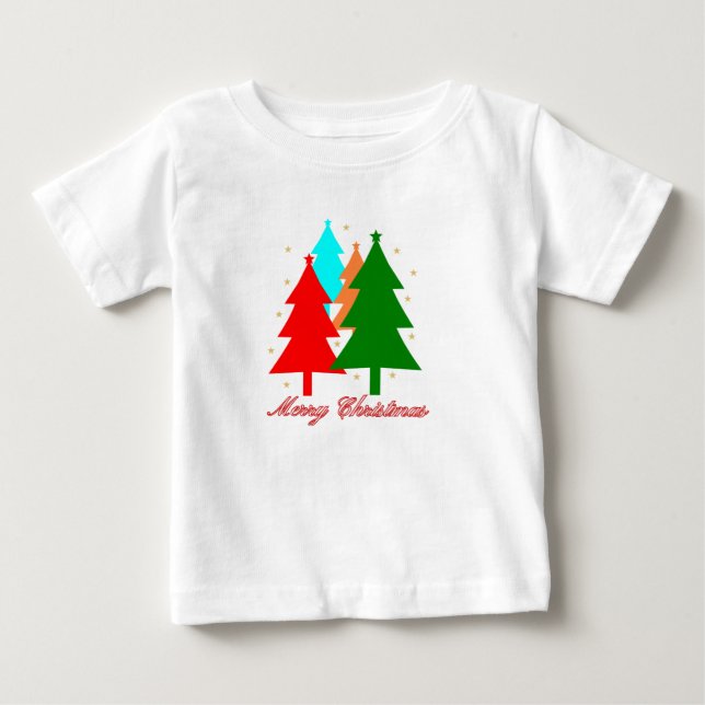 T-shirt Pour Bébé Christmas theme baby shirt (Devant)