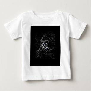 T-shirt Pour Bébé Chrome comme cancer Connexion Hevelius Engraving