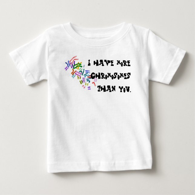 T-shirt Pour Bébé Chromosomes (Devant)