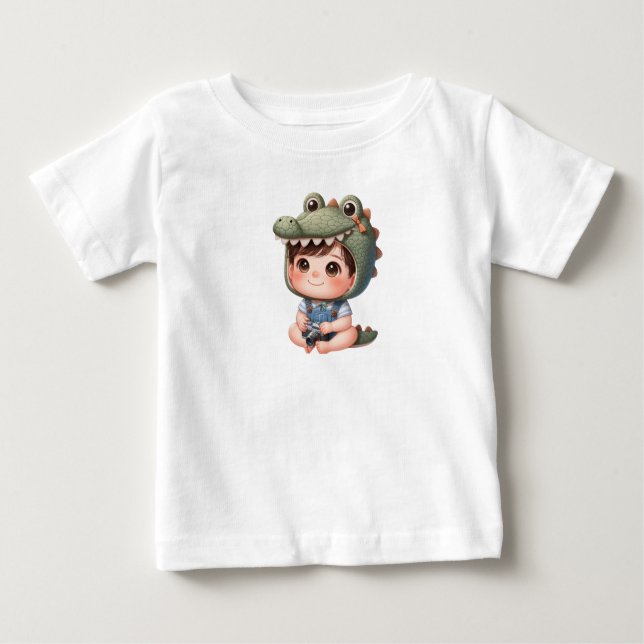 T-shirt Pour Bébé Chronique du crocodile (Devant)