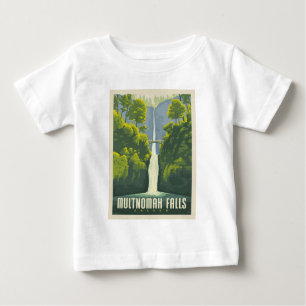 T-shirt Pour Bébé Chutes Multnomah Oregon