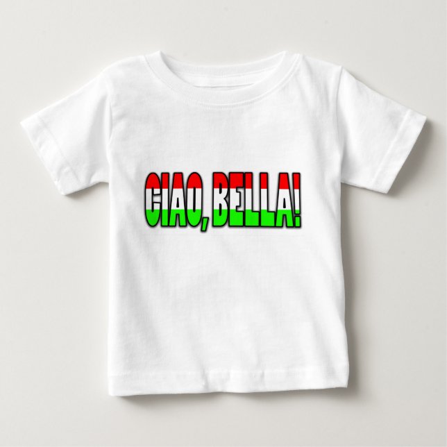 T-shirt Pour Bébé ciao, bella ! (Devant)