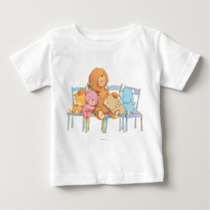 T-shirt Pour Bébé Cinq Ours Croustillants Et Colorés Sur Les Chaises