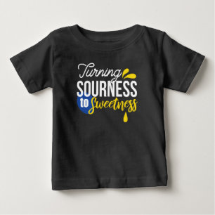 T-shirt Pour Bébé Citation de citron motivationnelle de l'aigre à la