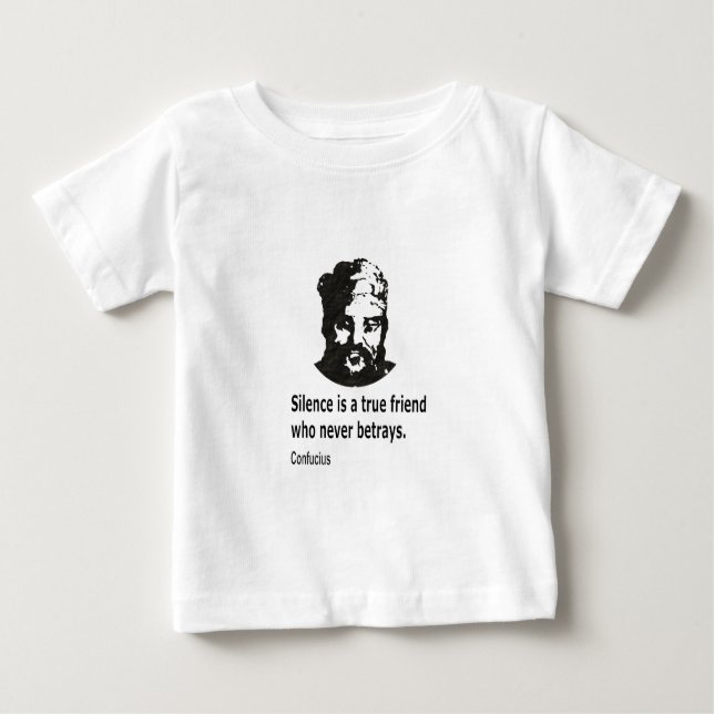 T-shirt Pour Bébé Citation De Confucius (Devant)