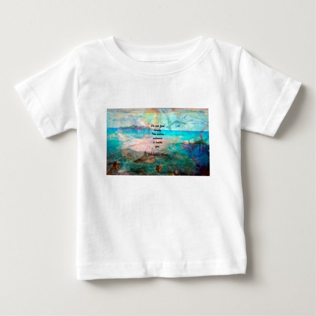 T-shirt Pour Bébé Citation De Rumi Inspiration Sur L'Univers (Devant)
