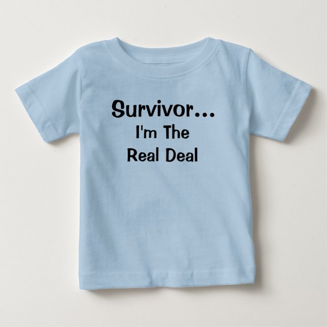 T-shirt Pour Bébé Citation Inspirationnelle du survivant (Devant)