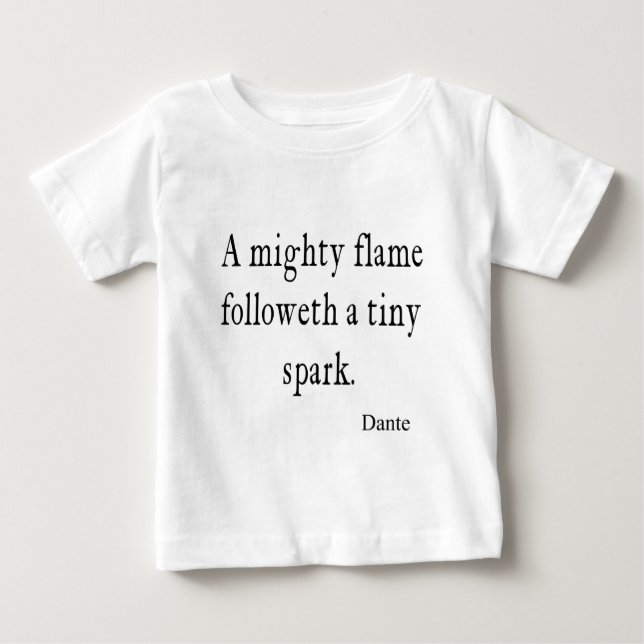 T-shirt Pour Bébé Citations minuscules de citation d'étincelle de (Devant)