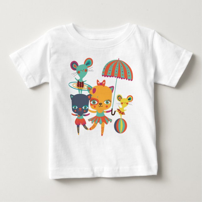 T-shirt Pour Bébé Cités de cirque (Devant)