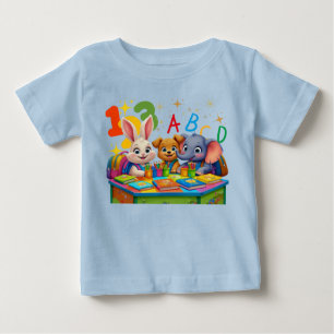 T-shirt Pour Bébé Cités de jardin d'enfants - ABC Animal Friends Tod
