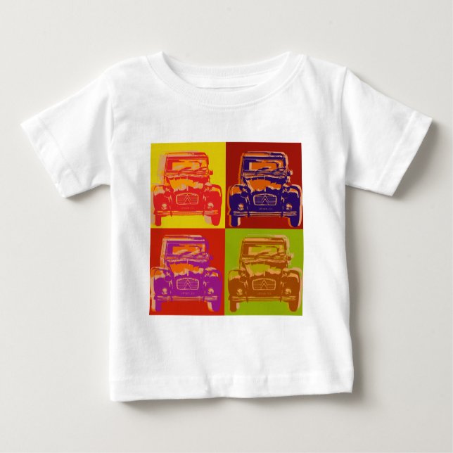 T-shirt Pour Bébé Citroen 2CV 1 (Devant)