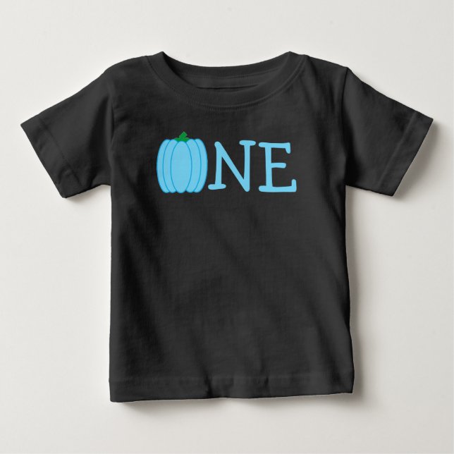 T-shirt Pour Bébé Citrouille 1er anniversaire (Devant)