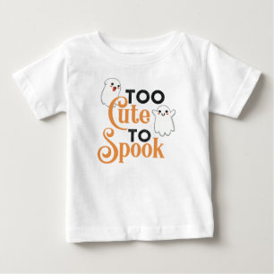 T-shirt pour bébé Citrouille et mignonne fantôme d