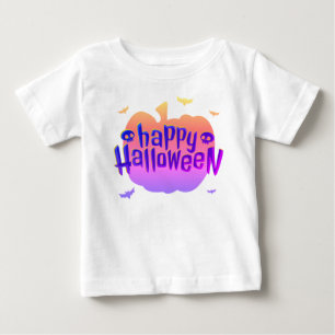 T-shirt Pour Bébé Citrouille Horreur Joyeux Halloween Toddler