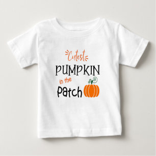 T-shirt Pour Bébé Citrouille le plus fou de l'automne du patch