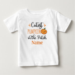 T-shirt Pour Bébé Citrouille le plus simple dans le patch personnali