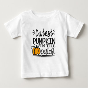T-shirt Pour Bébé citrouille mignon au patch Tee, costume halloween