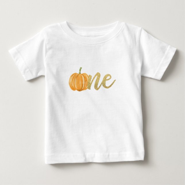 T-shirt Pour Bébé Citrouille Premier anniversaire UNE chemise (Devant)